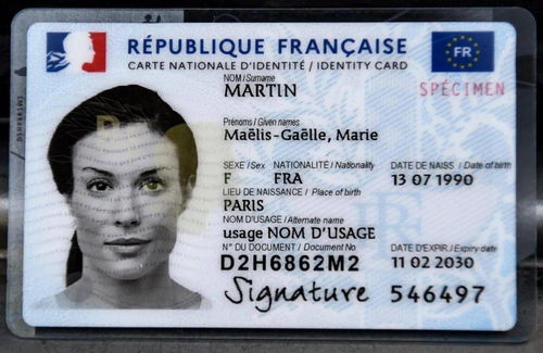 双语身份证惹怒法网友 英语滚出法国